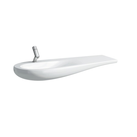 Подвесная раковина Ilbagnoalessi one 120х50х16,5 см, 1 отверстие для смесителя, столешница справа, c покрытием lcc, санфарфор, с отв. под смеситель 8.1497.3.400.104.1