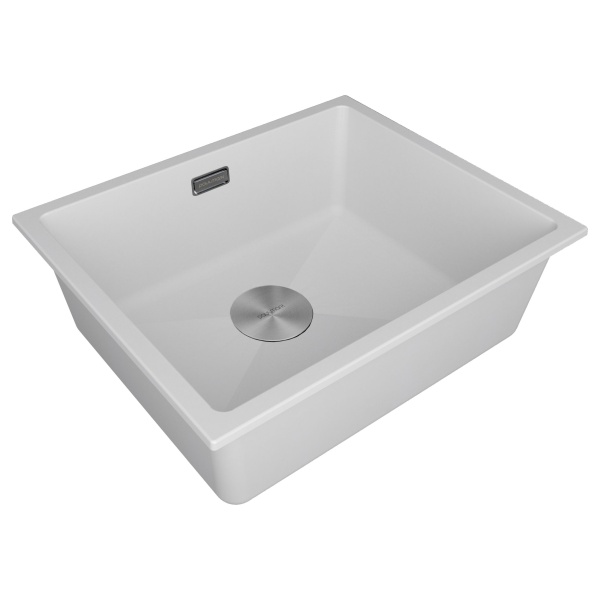 Мойка LUMI 55UNI, IT-GRANIT, LU55-WH, белый, 555х460, Paulmark