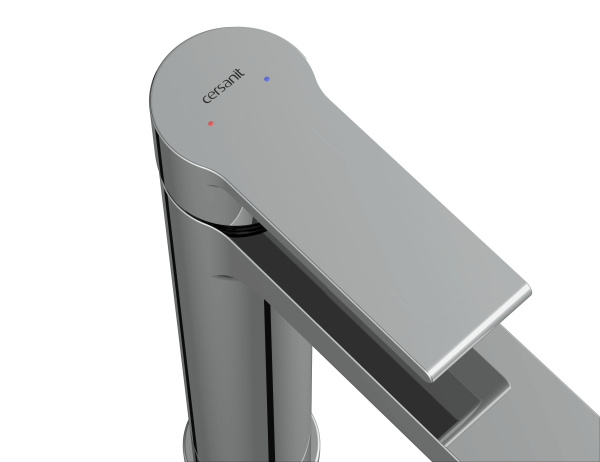 Смеситель для раковины Cersanit BRASKO высокий однорычажный клик клак, 63024