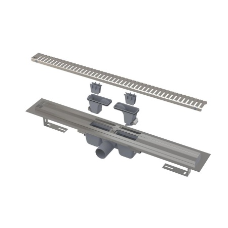 Водоотводящий желоб с перфорированной решеткой Alcaplast APZ1SMART-LINE-650