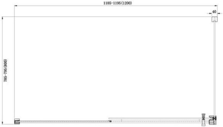 Душевой уголок Aquanet Delta NPE1131 120x80, прозрачное стекло