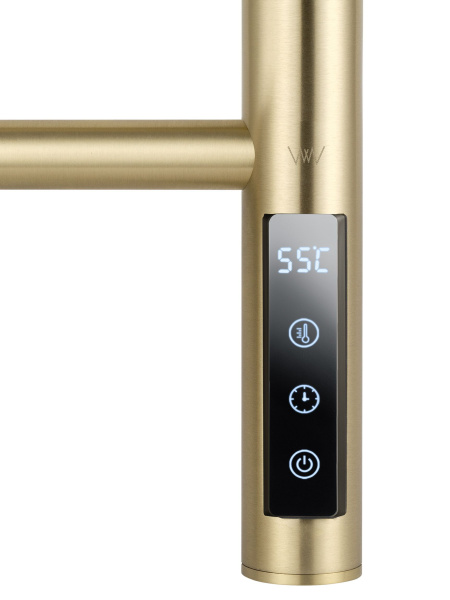 Полотенцесушитель электрический WONZON & WOGHAND, Брашированное золото (WW-AL4092-BG)