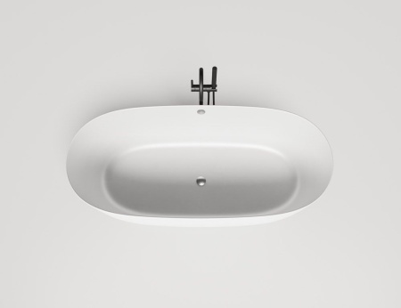Ванна отдельностоящая Salini SOFIA LIGHT с переливом, S-Sense, глянцевый белый 103711G