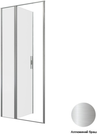 Душевая дверь Allen Brau Priority 90 3.31026.BA серебро браш