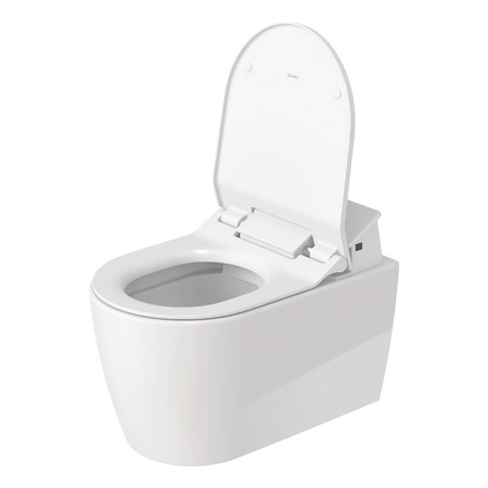 Duravit ME by Starck SensoWash Унитаз подвесной 57x37см, Rimless, HygieneGlaze, с крышкой биде, цвет: белый 611000002502300