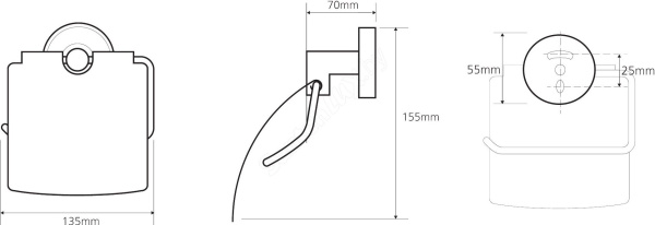 Держатель туалетной бумаги Bemeta Trend-i 104112018f