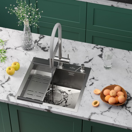 Кухонная мойка RoxenBath Simple 50 зернистый сатин