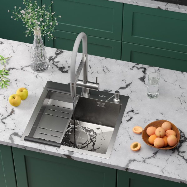 Кухонная мойка RoxenBath Simple 50 зернистый сатин