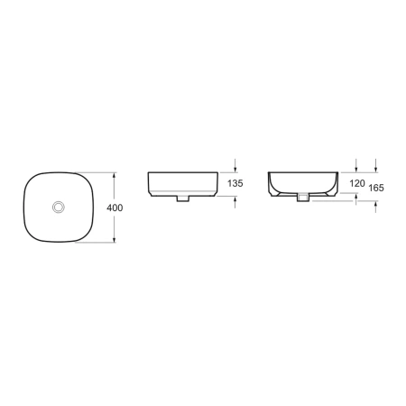 Раковина Lavinia Boho Bathroom Sink Slim 33311006 40x40