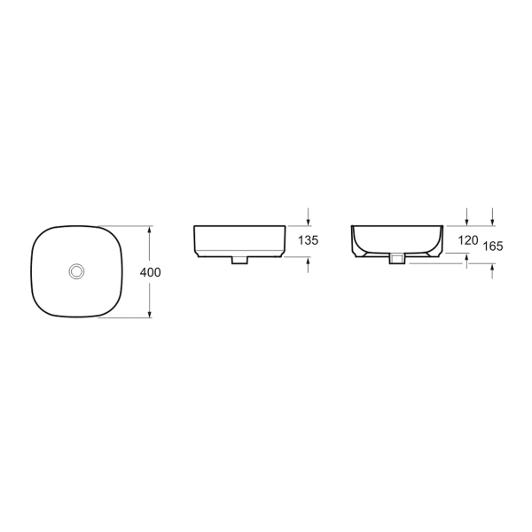 Раковина Lavinia Boho Bathroom Sink Slim 33311006 40x40