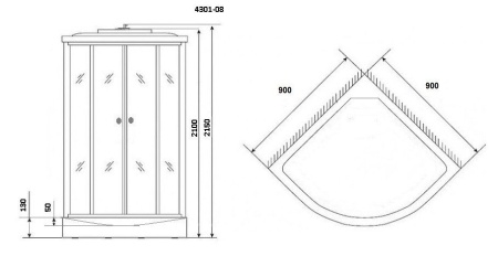Душевая кабина Niagara Eco NG 4301-14