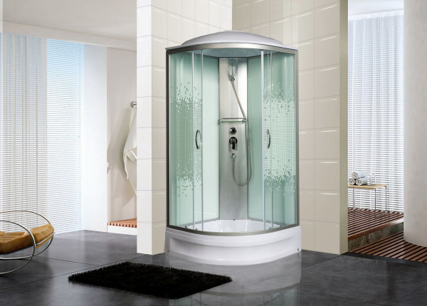 Душевая кабина Мономах 90/24 С МЗ, 900х900х2100, полукруг