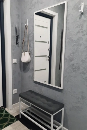 Зеркало EMZE Line в алюминиевой раме 115x60 (белый)