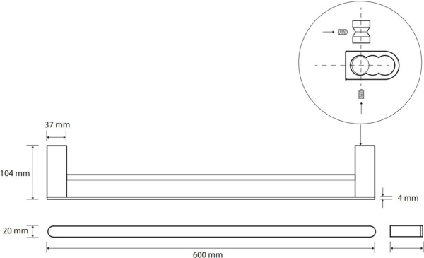 Держатель для полотенец Bemeta Galla 108104050