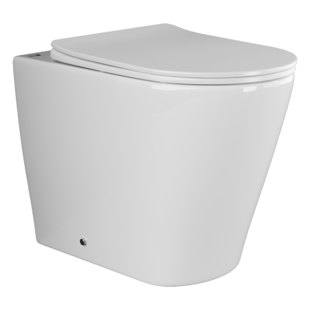 Напольный приставной унитаз Ceramicanova Highlight Rimless, Белый, CN1812