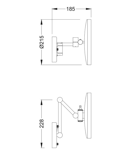 Зеркало косметическое с подсветкой TIMO Saona 13074/00, хром