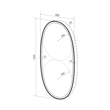 Зеркало с фронтальной LED-подсветкой Wellsee 7 Rays' Spectrum 172201640