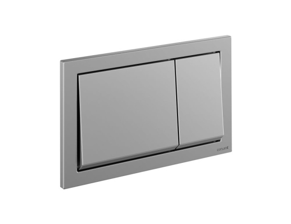 Кнопка Cersanit ENTER для LINK PRO/VECTOR/LINK/HI-TEC пластик хром матовый, P-BU-ENT/Cm