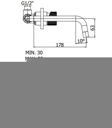 Смеситель скрытого монтажа для умывальника Paffoni JO JO006NO70