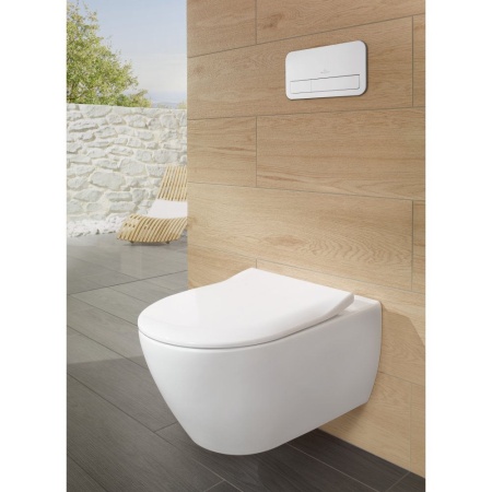 Унитаз Villeroy & Boch Subway 2.0, подвесной с сиденьем, 5614R2R1
