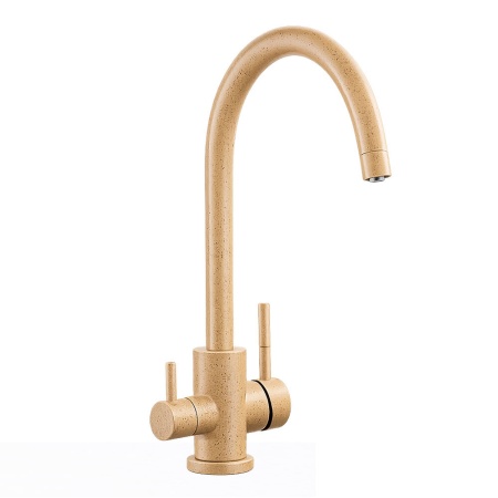 Смеситель для кухни с подключением фильтра FRAP F43899-41, бежевый