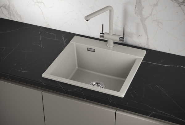 Мойка для кухни Granula Estetica 5201 базальт, 52х50 см, прямоугольная
