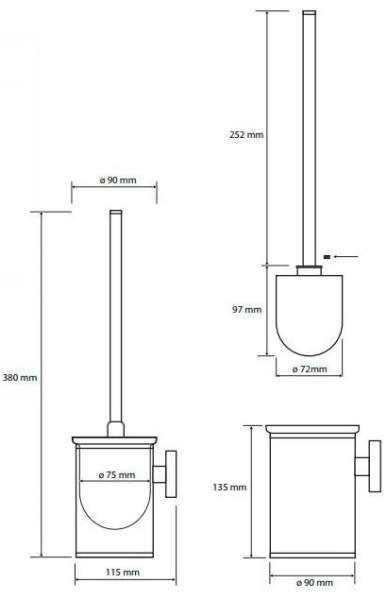 Ершик для унитаза Bemeta Neo 102313079