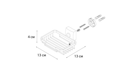 Мыльница решетка Fixsen Kvadro FX-61309