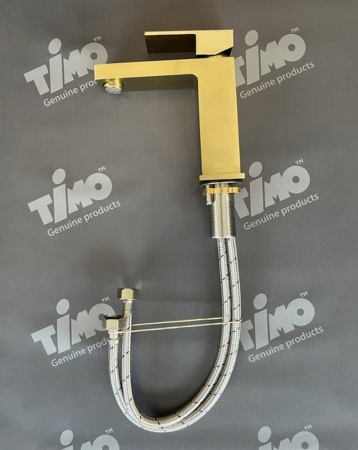Смеситель для раковины TIMO Selene 2061/17F, матовое золото