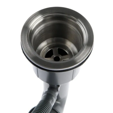 Мойка кухонная AFLORN Premium АF95050F 50х50х22 см, врезная, сифон с переливом, графит