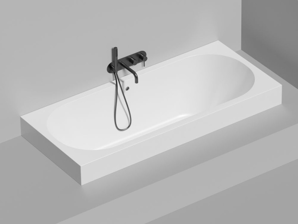 Ванна встраиваемая Salini ORNELLA AXIS 180x80 покраска по RAL полностью, S-Sense, матовый 103411MF