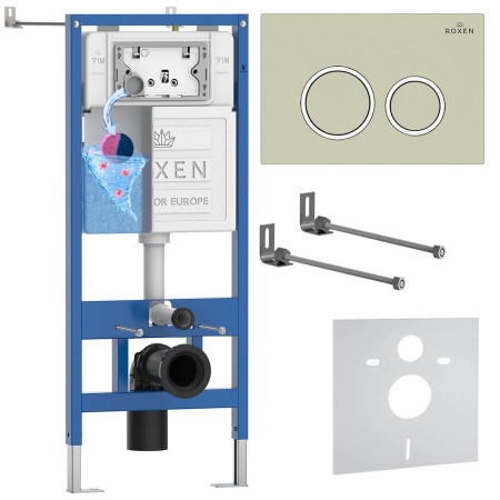 Комплект 4 в 1 RoxenBath StounFix Dual Fresh 966176 (состоит из: 710200, Santi 410260BG)