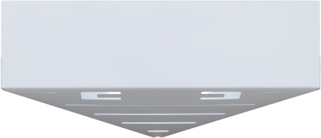 Полка Aquanet Магнум 28x28 белая матовая, угловая
