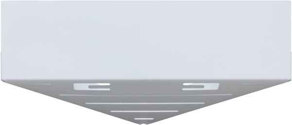 Полка Aquanet Магнум 28x28 белая матовая, угловая