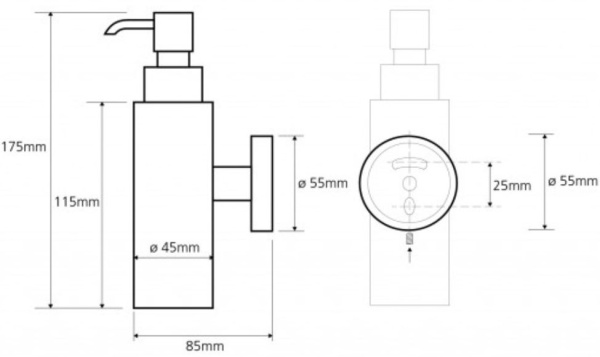 Дозатор для жидкого мыла Bemeta Omega 104109012