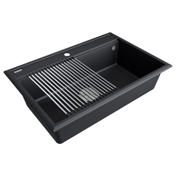Мойка STEPIA 80, IT-GRANIT, PM117551-AN, антрацит, 750х510, Paulmark