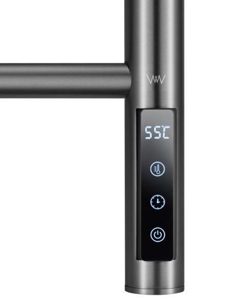 Полотенцесушитель электрический WONZON & WOGHAND, Темный графит (WW-AL409-GM)