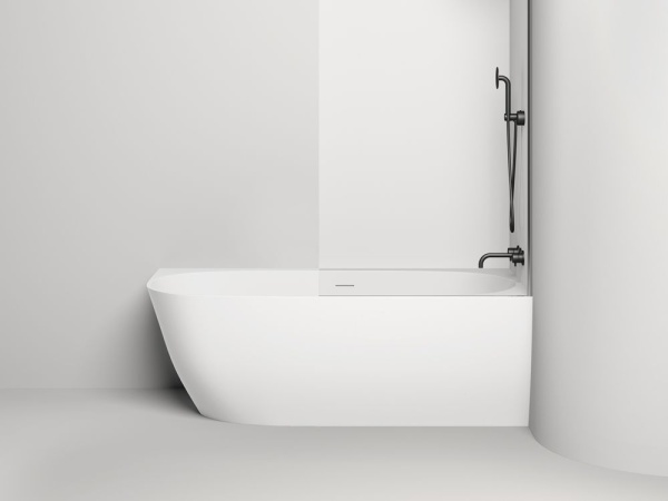 Ванна пристенная угловая Salini SOFIA CORNER R 170x85 покраска по RAL полностью, S-Stone, матовый 102524MF