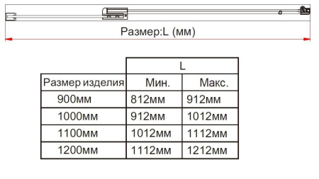 Душевая дверь Vincea Extra VDP-1E9010CL, 900/1000, хром, стекло прозрачное