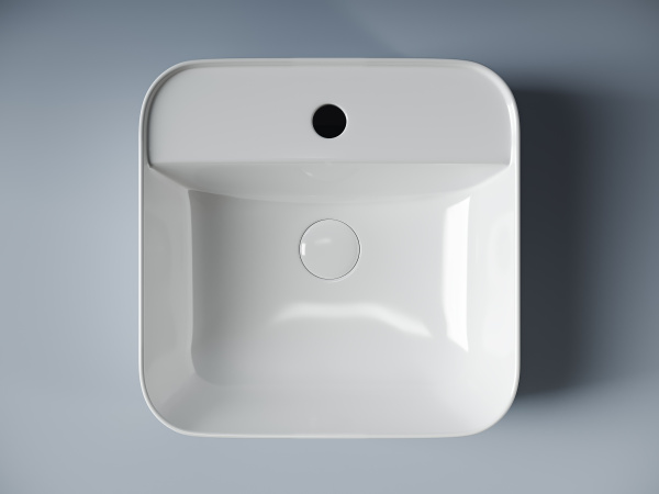 Умывальник Ceramicanova чаша накладная прямоугольная Element 590x390x160мм