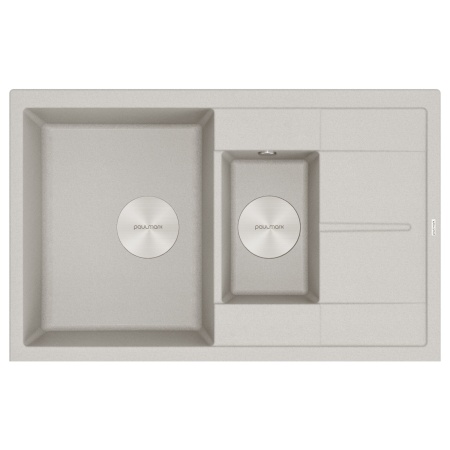 Мойка FLUGEN 60/1,5, IT-GRANIT, PM237850-GR, серый, 775х495 мм, Paulmark