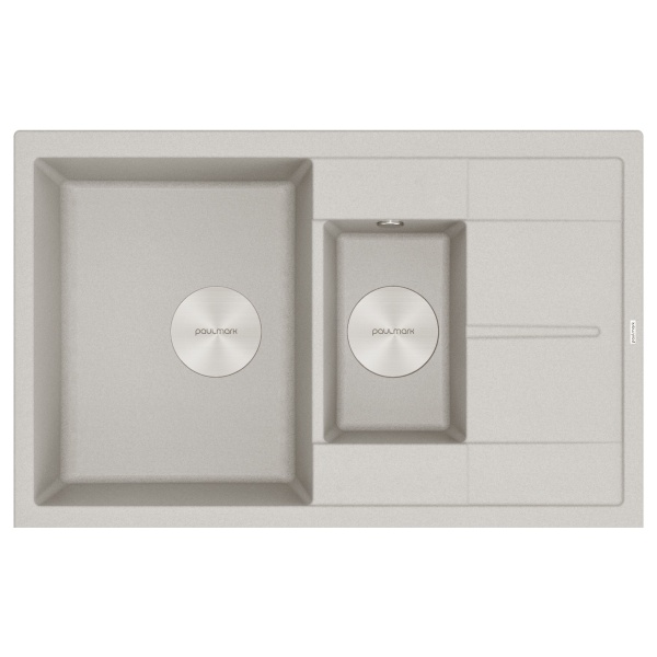 Мойка FLUGEN 60/1,5, IT-GRANIT, PM237850-GR, серый, 775х495 мм, Paulmark