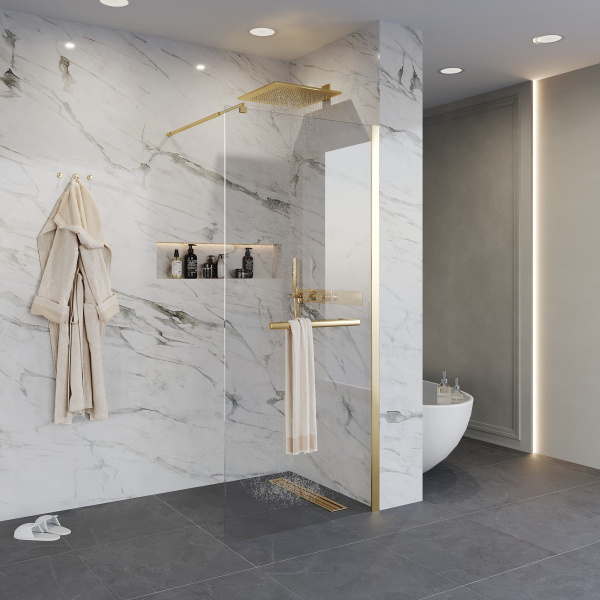 Душевая перегородка Niagara Nova NG-641-12 GOLD 120x195