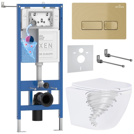 Комплект 6 в 1 RoxenBath StounFix Dual Fresh 968332  (состоит из: 710200, Caspia 410280GB, 530205-01)