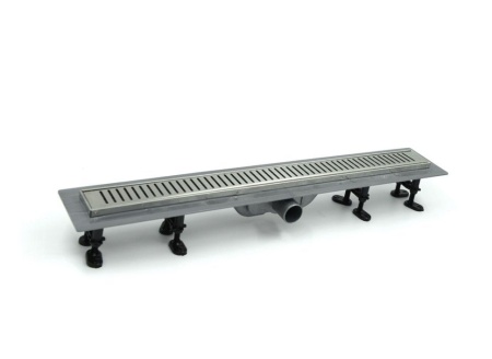 Дренажный канал Timo Smart Plus 70см с решеткой STRIP из нержавеющей стали, SMP-SG70-LS40(DRY)