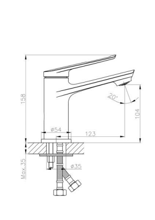 Смеситель для раковины Haiba HB10595
