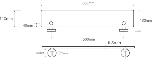 Полочка Bemeta Omega 104202042