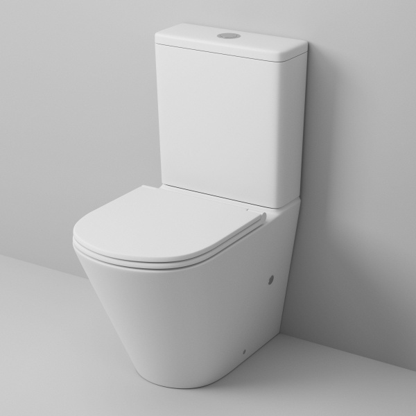 Унитаз Grossman GR-4450MS (605х380х825) белый матовый напольный безободковый с тонкой крышкой