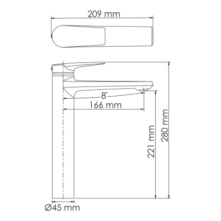 Смеситель для умывальника WasserKRAFT Glan 6603H