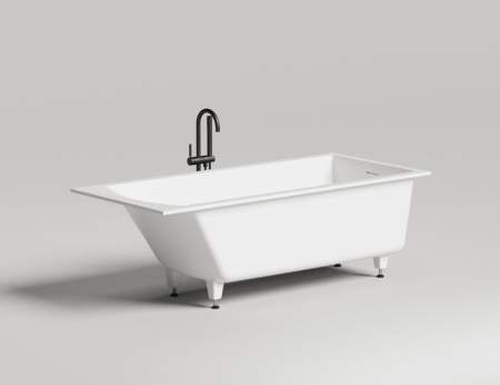 Ванна встраиваемая Salini CASCATA KIT 180x80, S-Sense, глянцевый белый 104513G